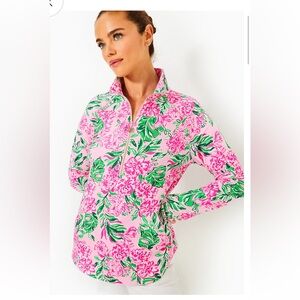 Lilly Pulitzer UPF 50+ SKIPPER POPOVER, CONCH SHELL PINK KOALA LA LA
